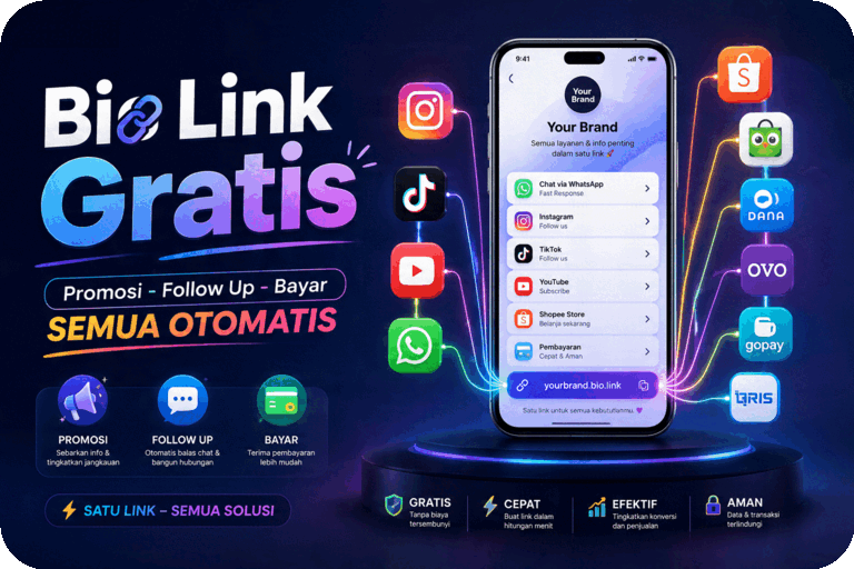 Free Bio Link: Solusi Praktis Kumpulkan Semua Tautan di Media Sosial